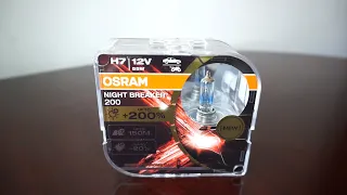 OSRAM NIGHT BREAKER +200% 3550k Unboxing, Review, Road Test