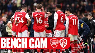 BENCH CAM | Arsenal vs Leeds United (4-1) | All the goals, reactions and celebrations!