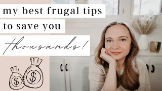 EASY FRUGAL TIPS TO SAVE MONEY FAST | Frugal Habits That Actually Work