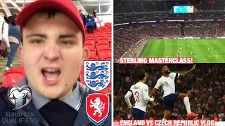 *A CRACKING START TO THE QUALIFIERS *! - ENGLAND vs CZECH REPUBLIC *VLOG* - A STERLING MASTERCLASS!