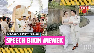 Gelar Resepsi Di Bali, Mahalini & Rizky Febian Sampaikan Wedding Speech Sambil Berderai Air Mata