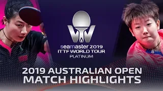 Ding Ning vs Sun Yingsha | 2019 ITTF Australian Open Highlights (Final)