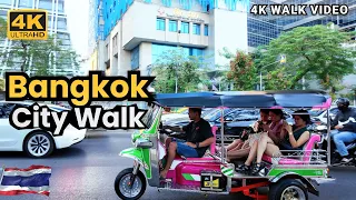 [4K HDR] Bangkok City February 2024 | Afternoon Walk MBK to Platinum Fashion Mall