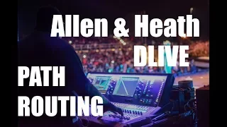 ALLEN&HEATH DLIVE, ПАТЧ, РОУТИНГ, И ОРГАНИЗАЦИЯ РАБОЧЕГО ПРОСТРАНСТВА