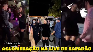 Live com Safadão, Juliette e Israel e Rodolffo tem aglomeração de pessoas