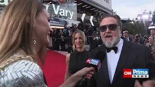 KVIFF 2023: Russell Crowe exkluzivně: Je to tu úžasné. Karlovy Vary hvězdného herce zcela uchvátily