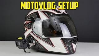 Motovlog Setup Tutorial!! (Sony Action cam with Microphone)