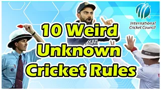 10 Weird and Unknown Cricket Rules | MrInfo | Cricket Facts