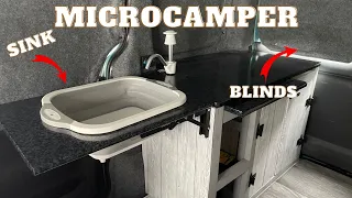 Citroen Berlingo micro camper build-sink/Blinds  #microcamper