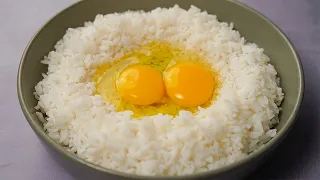 Don't Waste Leftover Rice, I Added Eggs With Leftover Rice, And The Result Is impressive!