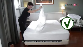 03  Buenas prácticas Camareras de piso Hacer la cama