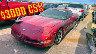 Copart Walk Around 1-7-2021 + $3K C5 Corvette!!