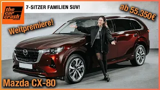 Mazda CX-80 im Test (2024) Weltpremiere des NEUEN Familien SUV ab 55.350€! Review | 7-Sitzer | Preis