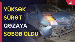 Bakıda “Prius” “Opel”ə çırpılıb, sərnişin xəsarət alıb - APA TV