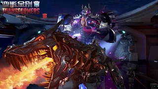TRANSFORMERS Online - Optimus Prime vs Grimlock The Last Knight Skin Training Skills Gameplay