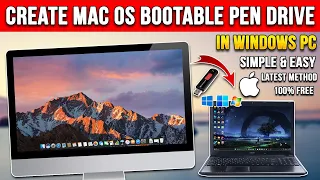 Create a Bootable MacOS USB Drive on Windows PC/Laptop⚡2023 Tutorial🤯Make Mac os Bootable Pendrive 💥