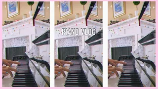 VLOGMAS DAY 19| Practicing the piano vlog, black girl luxury vlog