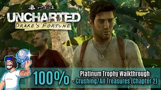 Uncharted Drake's Fortune Crushing Walkthrough & All Treasures - Part 2 (Nathan Drake Collection)