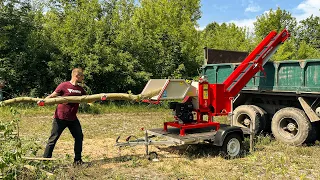 📢Who needs FREE Firewood? Just look at this machine! The best wood chipper