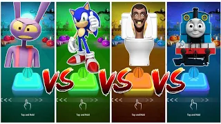 JAX 🆚 Sonic Prime 🆚 Skibdi Toilet 🆚 Thomas Train.🎶 Who will win?