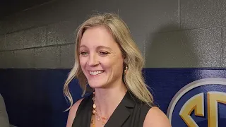 Lady Vols Basketball Coach Kellie Harper post-game vs. LSU