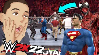 WWE 2K22 | Marvel Villains vs DC Super Heroes WWE Royal Rumble