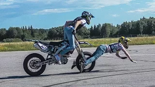 EPIC SUPERMOTO CRASHES 2017!