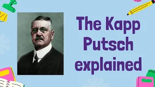 The Kapp Putsch 1920 - History GCSE