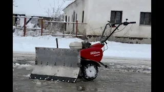 Homemade SNOW PLOW for MOTOCULTIVATOR