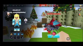 i 1V1 with random guy in solo mode blockman go bedwars