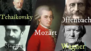 Música clásica-Mozart-wagner-Offenbach-Straus-Chaikovski