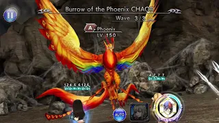 DFFOO [GL] Mission Dungeon: Burrow of the Phoenix Chaos (56T | 935k Score)