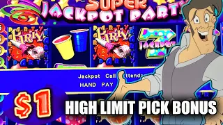 $54 BET ON A CLASSIC HIGH LIMIT SLOT MACHINE★ SUPER JACKPOT PARTY ➜ BIG WIN PICK BONUS