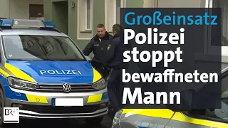 Bewaffneter Mann sorgt für Polizei-Großeinsatz in Karlstadt | BR24