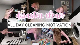 WHOLE HOUSE DISASTER CLEANING MOTIVATION / CLEAN DECLUTTER ORGANIZE