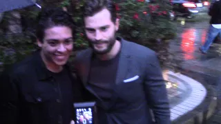 January 10th, 2015 - JAMIE DORNAN takes Photos with Fans at BAFTA Tea Party in Los Angeles