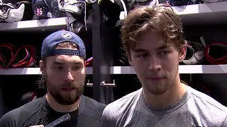 Yegor Chinakhov on gaining confidence after a win over the Bruins