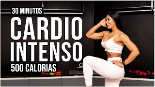 30 Min CARDIO INTENSE to get SLIM | Burn 500 Calories | At Home | Without Equipment