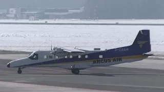 Arcus Air Dornier Do-228 landing at Graz Airport | D-CAAM