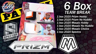 2020 Prizm/Mosaic/Spectra Football 6 Box Mix TEAM break #4 eBay 12/31/20