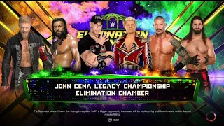 WWE LATEST ELIMINATION CHAMBER MATCH 🔥| EDGE VS ROMAN VS JOHN CENA VS CODY VS RANDY VS SETH ,😱
