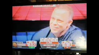 (Overview)Persson Tries Talking Daniel Negreanu Into Folding a FULL HOUSE