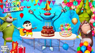 Oggy Happy Birthday Celebration In GTA 5 | Oggy Birthday Party | Oggy Kidnap On His Birthday in GTA5