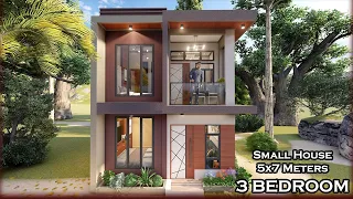 Small House 5x7 Meter | 2 Storey With 3 BEDROOM + Balconny Area