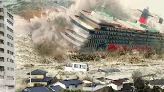 A powerful tsunami covered Turkey: giant waves similar to a storm tsunami