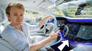 The Most Luxurious Electric Car in Monaco! New Mercedes EQS | Nico Rosberg