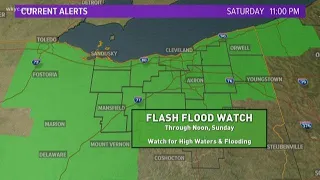 Parts of Northeast Ohio still under flood watch through Sunday morning