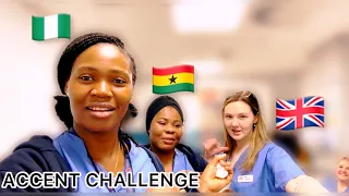 PRONUNCIATION CHALLENGE//NIGERIAN,GHANIAN VS THE BRITISH ACCENT CHALLENGE