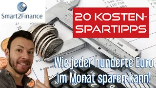 So sparst Du hunderte Euros im Monat! 20 Kosten-Spartipps