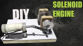How To Make DIY Solenoid Engine Mechanical Mini Project